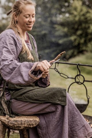 Viking Woman Preparing Food - The Viking Dragon Blog