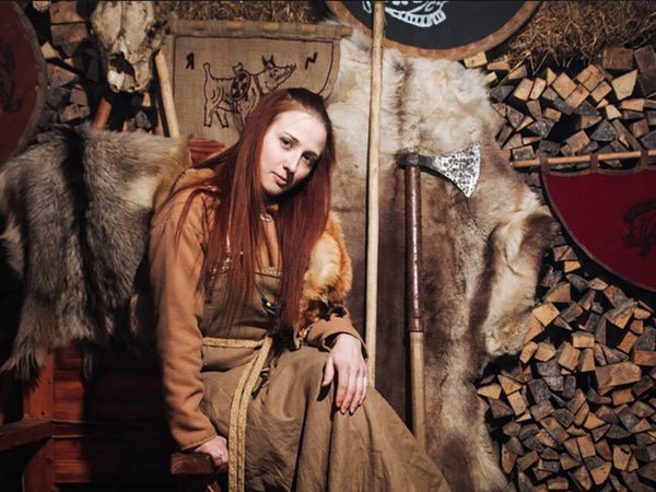 Viking Woman with Axe - The Viking Dragon Blog