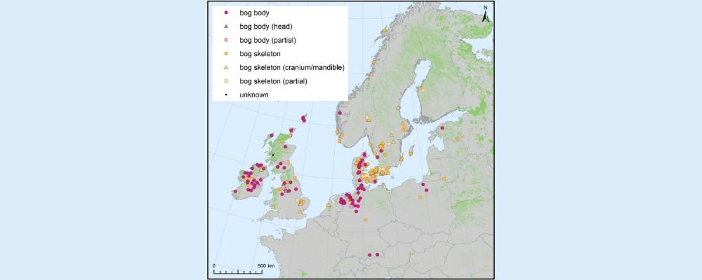 Distribution of Bog Bodies