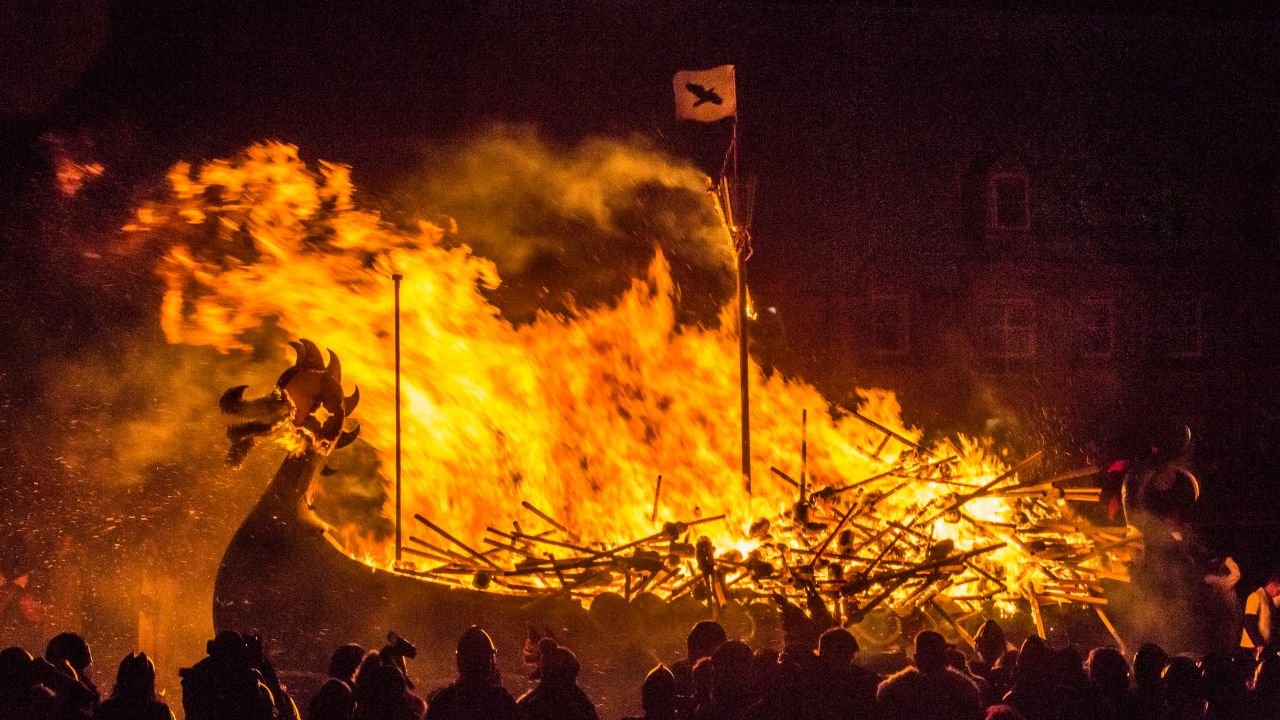 Viking Longship - Ablaze - The Viking Dragon Blog